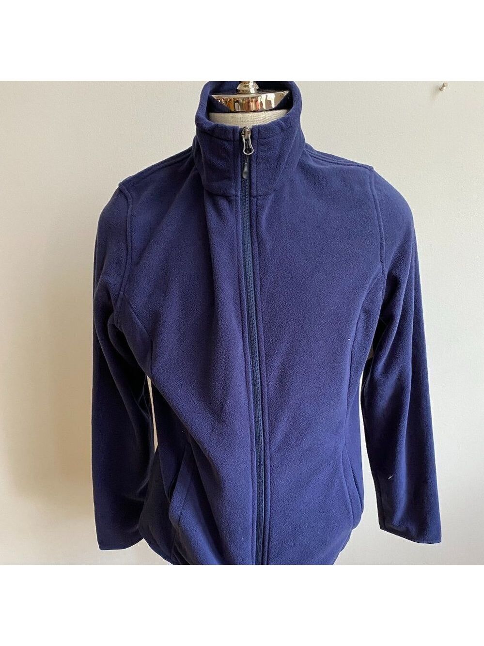 Amazon Essentials Men blue fleece full zip XL NEW